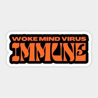 Woke Mind Virus Immune Sticker